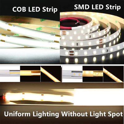480Leds 6500K 화이트 플렉서블 COB LED 스트립 라이트 12V/24V 전압의 실내 장식용