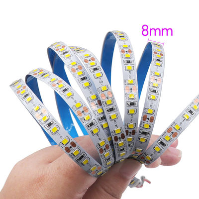 홈 12v 8mm 120leds 12000K 냉정 하얀 다이 커팅 보드 SMD2835 LED 스트립 라이트 실내 장식