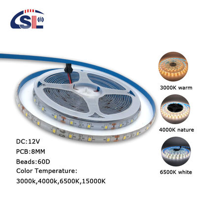 5V 8mm 120LED 4000K IP65 전자기 유연성 방수성 SMD2835 LED 스트립 라이트