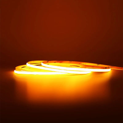 금 노란색 유연 COB LED 스트립 라이트 호텔 캐비닛 침실 부엌 조명