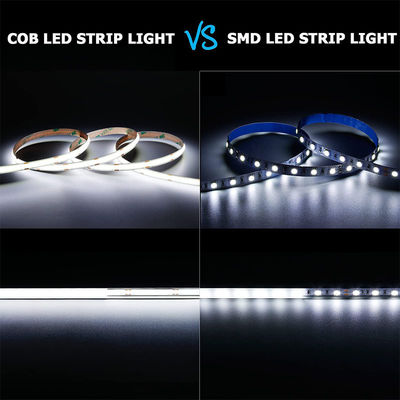 방수 12V24V 8mm10mm 480Leds 6500K 흰 CE RoHs 유연 COB LED 스트립 라이트