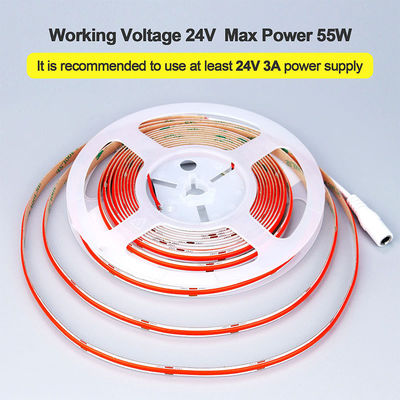 COB LED 스트립 라이트 IP20 8mm 12V24V 480LEDs 적색 실내 및 야외 장식
