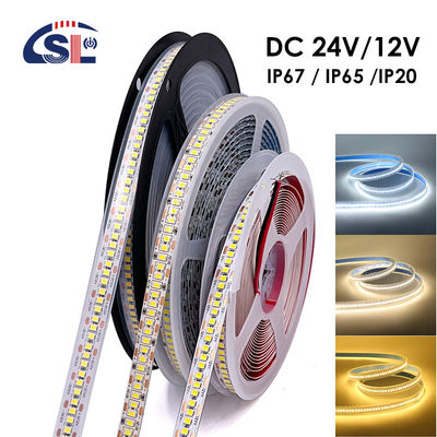 방수 SMD2835 LED 스트립 라이트 240leds 8mm 24v 12v 3000K 4000K 6500K IP67 IP65 IP20