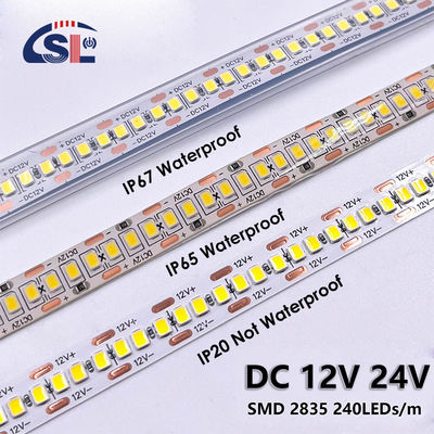 방수 240LED 10mm 3000K 4000K 6500K LED 라이트 스트립 50000 작업 시간