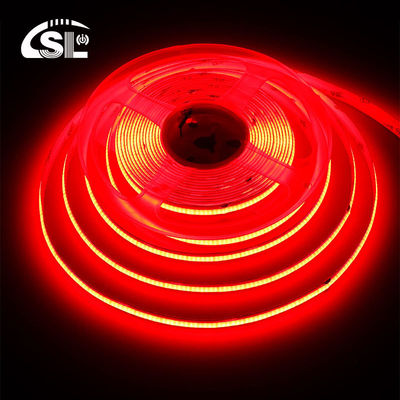 호텔 COB LED 스트립 라이트 12V 24V 8mm 10mm 480 LED 레드 실내외장용