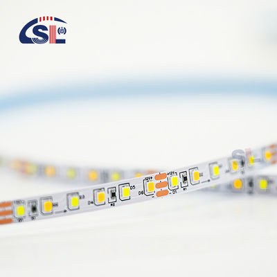 하이 루멘 12v24v 8mm 120leds 3000K-6500K CCT 듀얼 컬러 다이 커팅 보드 SMD2835 LED 스트립 라이트