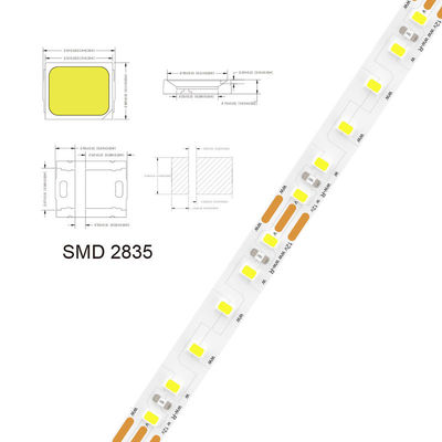 5V 8mm 320leds 4000K 1cm 한 단면 IP65 방수 전자판 유연성 COB LED 스트립 라이트