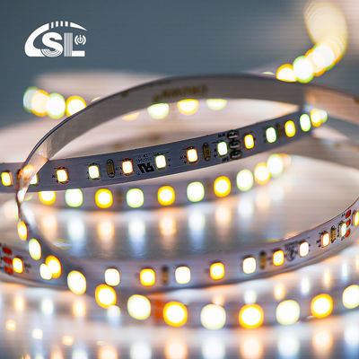 120LED 8mm 3000K-6500K CCT 유연한 듀얼 컬러 COB SMD2835 LED 스트립 라이트 80 Ra