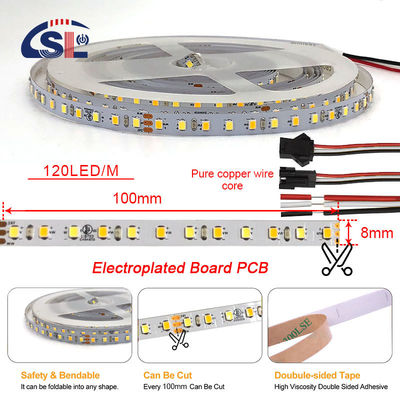 전기판 PCB 120Ds 8mm Ra 80 3000K-6500K LED 라이트 스트립