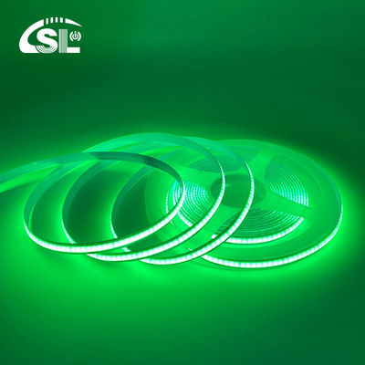 방수 녹색 유연 스트립 라이트 고밀도 COB LED CE RoHs IP20 Ra90 8mm 너비 12V24V 320Leds