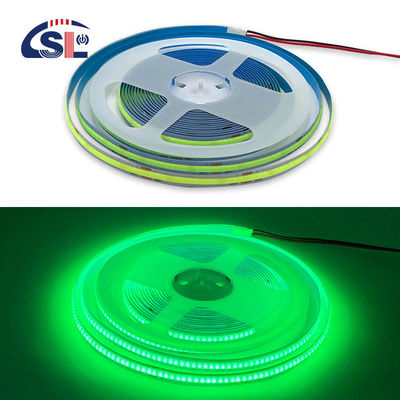 방수 녹색 유연 스트립 라이트 고밀도 COB LED CE RoHs IP20 Ra90 8mm 너비 12V24V 320Leds