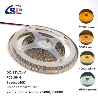 호텔 조명 솔루션 서비스용 맞춤형 폭 180 LED SMD2835 LED 스트립 라이트