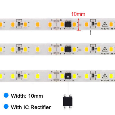 180LED/m 높은 밝기 8mm 4000K 자연 Ra80 CE RoHs COB SMD2835 LED 스트립 라이트