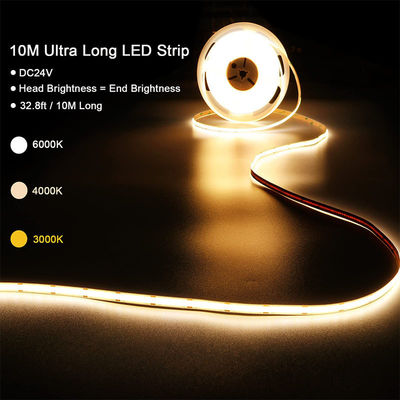 4000K COB 유연 LED 스트립 480Leds 8mm10mm 폭
