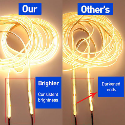 4000K COB 유연 LED 스트립 480Leds 8mm10mm 폭