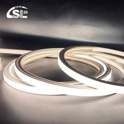 천연 흰색 네온 플렉스 4000K DC 48V 16x16mm 평면 모양 수직 구부리 IP65 방수 LED 네온 플렉스