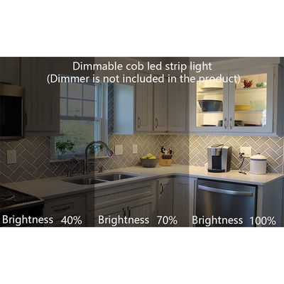 8mm10mm 너비 DC12V24V 3000K4000K6500K 유연성 COB LED 스트립 빛