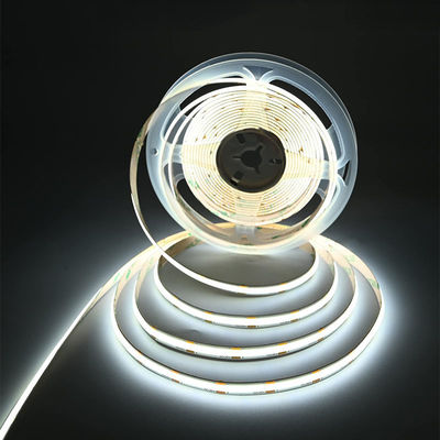 DC 12V24V 8mm10mm 너비 320Leds 6500K 화이트 높은 밝기 유연 COB LED 스트립 라이트