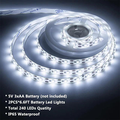 DC 24V 5V 120LED 8mm 6500K 화이트 고 밝기 유연 전자기판 SMD2835 LED 스트립 라이트