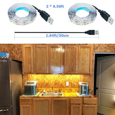 디머 지원 5v 8mm 120leds 3000K 따뜻한 흰색 유연 전자기 LED 스트립 라이트