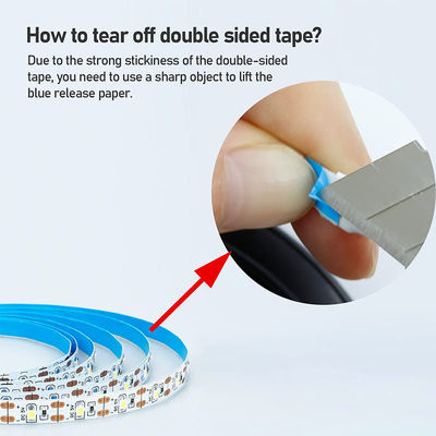 3- 120° 빔 앵글 5v 120leds 8mm 4000K 자연 하나 빛 하나 자르 SMD2835 LED 스트립 빛