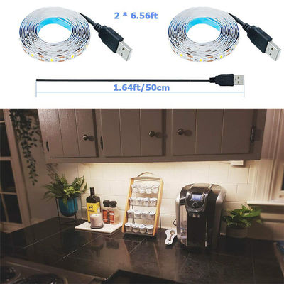 3- 120° 빔 앵글 5v 120leds 8mm 4000K 자연 하나 빛 하나 자르 SMD2835 LED 스트립 빛
