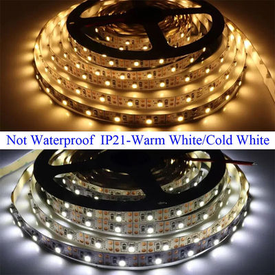 방수 IP65 5V 120 leds 8mm 3000K 따뜻한 흰색 전자기 SMD2835 LED 스트립 라이트