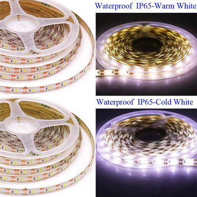 방수 IP65 5V 120 leds 8mm 3000K 따뜻한 흰색 전자기 SMD2835 LED 스트립 라이트