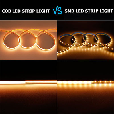 DC 24V 방수 5V 8mm 320leds 1cm 원컷 4000K 자연 유연성 COB LED 스트립 라이트