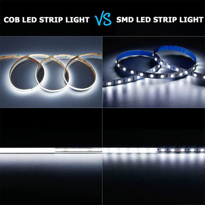 5v 320leds 8mm 6500K 화이트 COB LED 스트립 라이트 스위치 제어로 생활 조명을 위해
