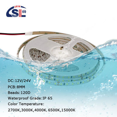 3M 플렉서블 SMD2835 LED 스트립 라이트 3000K 4000K 6000K 밝기 IP65 실리콘 스트립