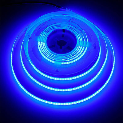 320LEDs 8mm 블루 플렉시블 COB LED 스트립 라이트 실내 및 외부 장식 -20 60C