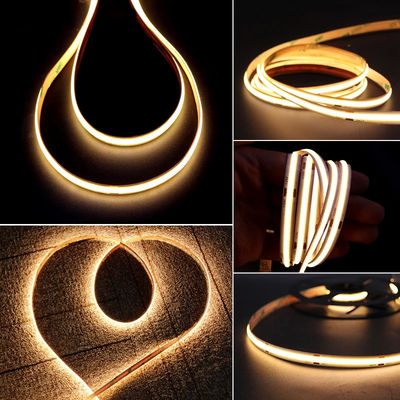 지원 디머 높은 밝기 8mm10mm 320leds 3000k-6500k COB LED 스트립 라이트와 3-