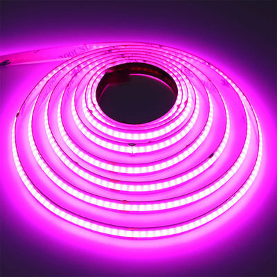 12v24v 와이파이 제어 모드 8mm 320leds 보라색 고 밝기 COB LED 스트립 라이트 0.06kg