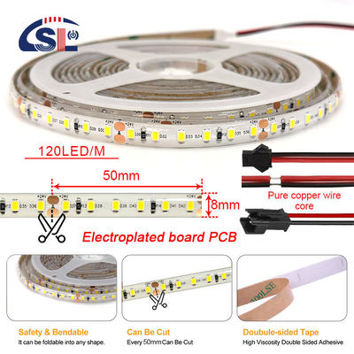 12V 방수 IP65 60LED 3000k 4000k 6500k LED 스트립 라이트 터치 제어 구리 재료