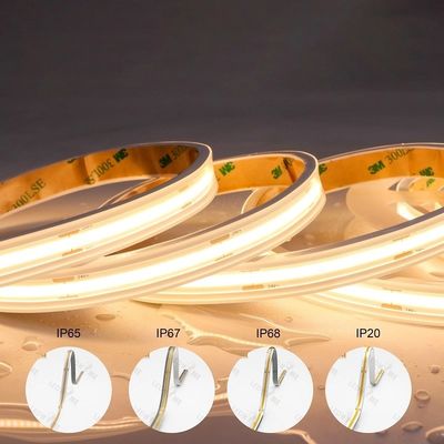 CCT COB LED 스트립 라이트 DC12V24V 8mm10mm 너비 608leds 3000K 6500K 실내 장식용