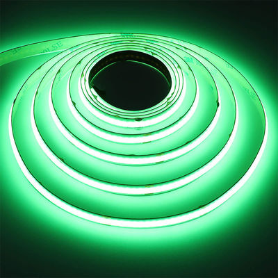 녹색 COB LED 스트립 라이트 8mm 320leds 12v24v 야외 및 실내 장수