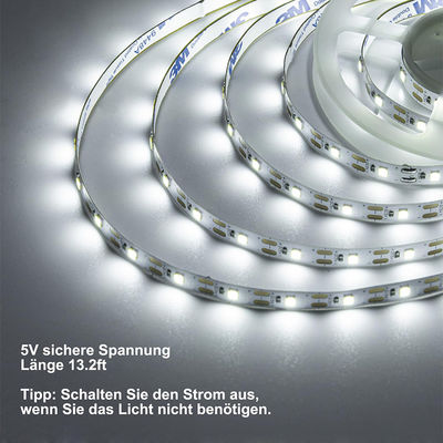 IP20 등급 높은 밝기 5v 8mm 120leds 6500K 흰색 유연 전자기판 SMD2835 LED 스트립 라이트