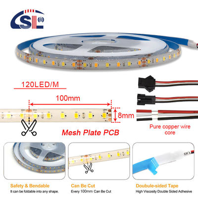 컬러 렌더링 인덱스 Ra 80 5M/R DC12V 8MM 120 Beads 10W/M 6500k