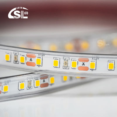 방수 IP67 12V 24V LED 스트립 흰색 따뜻한 흰색 2835 120LEDs /m 야외 정원 장식