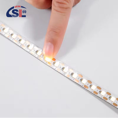 2200 lm 높은 밝기 2835 120led/m LED 스트립 8mm 너비 12V 24V 단면 빛 스트립