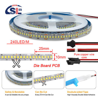 전기판 12V/24V 240D 3000 4000k 6000K 2835 LED 스트립 조명 거울 조명