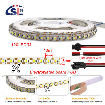 3000K 8mm 120leds SMD2835 LED 라이트 스트립 홈 룸 장식 조명 솔루션