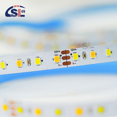 맞춤형 CCT 12V24V 8mm 120leds 3000K-6500K 따뜻한 흰색-백색 SMD2835 LED 스트립 라이트