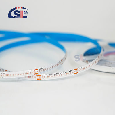 전기판 COB 24v COB 320Ds 8mm Ra 85 녹색 LED 빛 스트립 -20 - 45°C