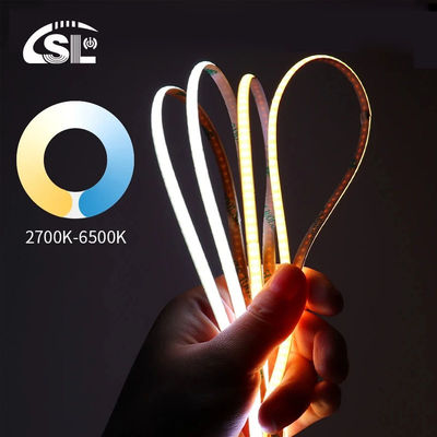 SL- COB-03208DB 8mm PCB 너비 180도 관점 블루 LED 빛 스트립