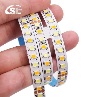 호텔 CCT 12V24V 8mm 120leds 3000K-6500K 따뜻한 백-백 듀얼 컬러 35Copper SMD2835 LED 스트립 라이트 IP20