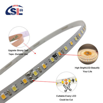 저전압 3M 듀얼 컬러 LED 스트립 라이트 3000k 6500k 120 Led 12V 24V 8W 미러