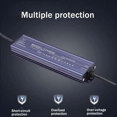 24V 입력 전압 LED 빛 트랜스포머 IP67 방수 야외용 60W 200W 400W 500W