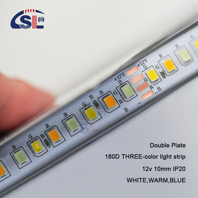 10mm 2835 180D 따뜻한 흰색 파란색 12V LED 조명 스트립